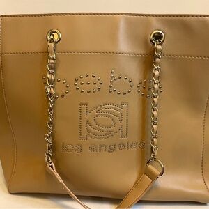 BEBE Los Angeles Large Tan Purse